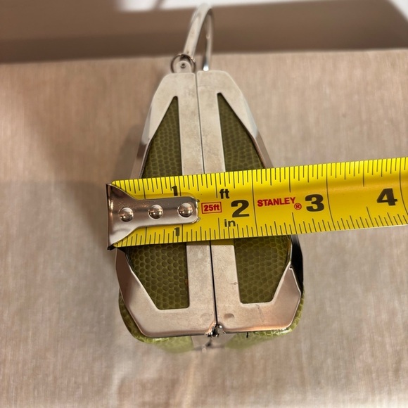 BIJOUX TERNER Faux Leather and Metal Hard Shell 3 Compartment Mini Handbag Purse - Picture 4 of 7